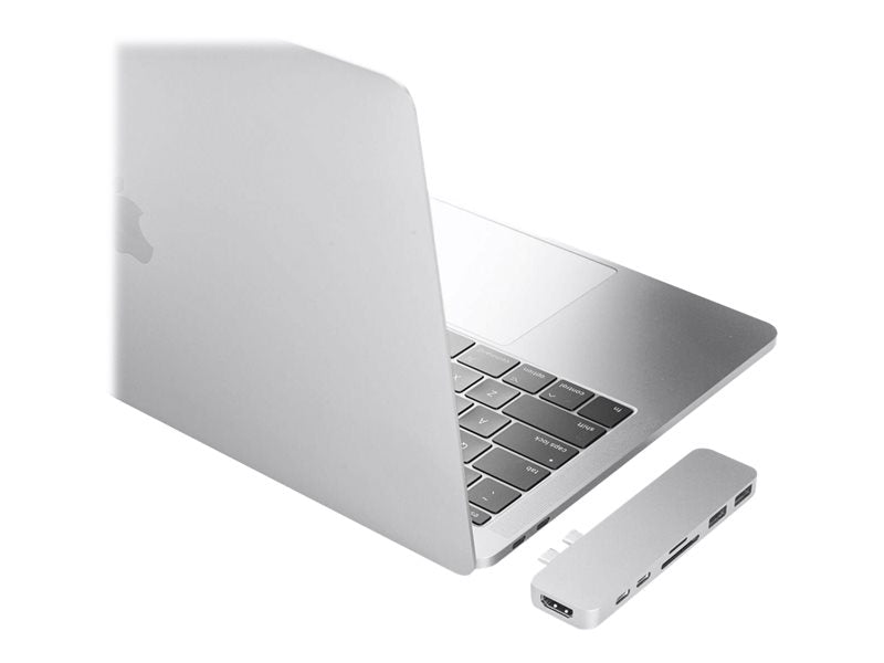 Concentrador 7 en 2 HyperDrive Duo - Estación de acoplamiento - USB-C x 2 - HDMI (HD28C-SILVER)