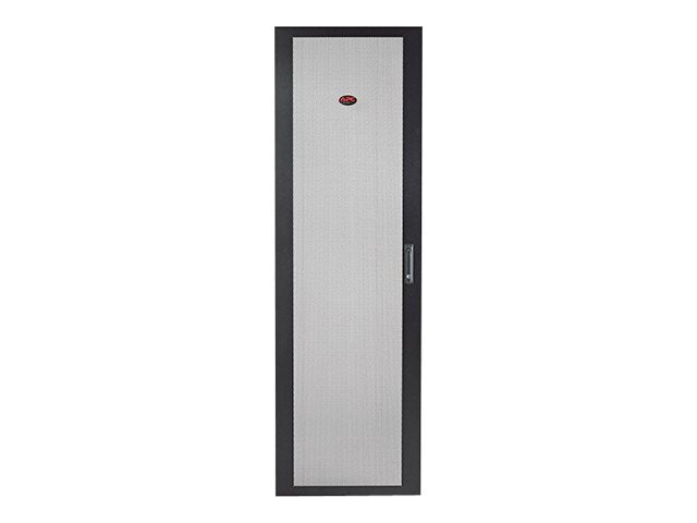 APC NetShelter SV Puerta plana perforada - Puerta de rack - Negro - 42U - para P/N: NBPD0160A, NBWL0355A, SMX3000HV-BR, SRT1000RMXLI, SRT1000RMXLI-NC, SRT1500RMXLA-NC (AR702400)