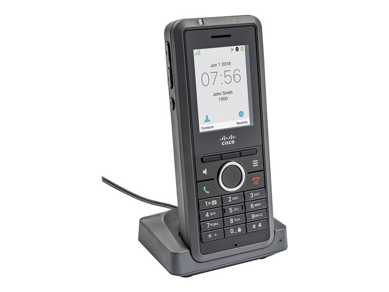 Cisco IP DECT Phone 6825 - Extensão de auricular sem fios - com interface Bluetooth - DECT - SIP - 2 linhas - com Estação de Base Cisco IPDECT 210 Multi-Cell (CP-6825-3PC-BUN-CE)