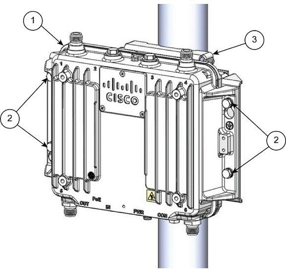 Cisco - Wireless Access Point Mounting Bracket - for Industrial Wireless 3700 Series (AIR-ACCDMK3700=)