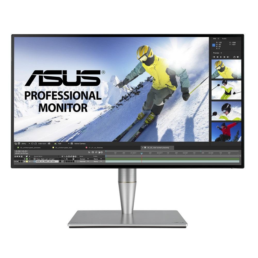 ASUS ProArt PA27AC - LED Monitor - 27" - 2560 x 1440 WQHD @ 60 Hz - IPS - 400 cd/m² - 5 ms - 3xHDMI, DisplayPort, USB-C - speakers - gray