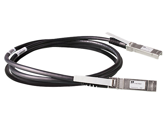 Cable de cobre de conexión directa HPE Aruba - Cable de conexión directa 10GBase - SFP+ (M) a SFP+ (M) - 3 m - dual axial - pasivo - para HPE Aruba 2540 48, 2930F 24, 2930F 48, 2930M 24, 8320, 8325, CX 8360