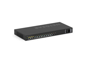 NETGEAR AV Line M4250-10G2F-PoE+ - Interruptor - L3 - Administrado - 10 x 10/100/1000 (8 PoE+) + 2 x Gigabit SFP - fluxo de ar lado para lado - montável em trilho - PoE+ (125 W)