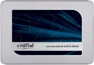 Crucial MX500 - SSD - encrypted - 1 TB - internal - 2.5" - SATA 6Gb/s - 256-bit AES - TCG Opal Encryption 2.0