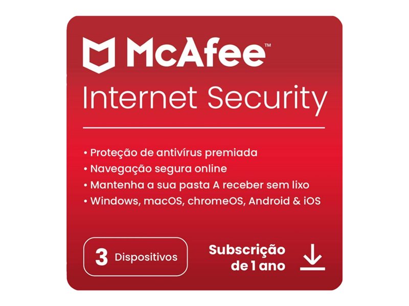 Proteção premiada para que possa desfrutar da vida online. O McAfee® Internet Security proporciona uma solução abrangente para salvaguardar a privacidade e identidade da sua família, em qualquer momento e lugar. Antivírus premiado - fique descansado
