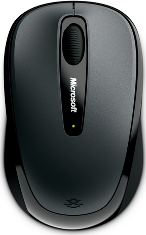 Microsoft Wireless Mobile Mouse 3500 - Mouse - right and left handed - optical - 3 buttons - wireless - 2.4 GHz - USB wireless receiver - lochness gray