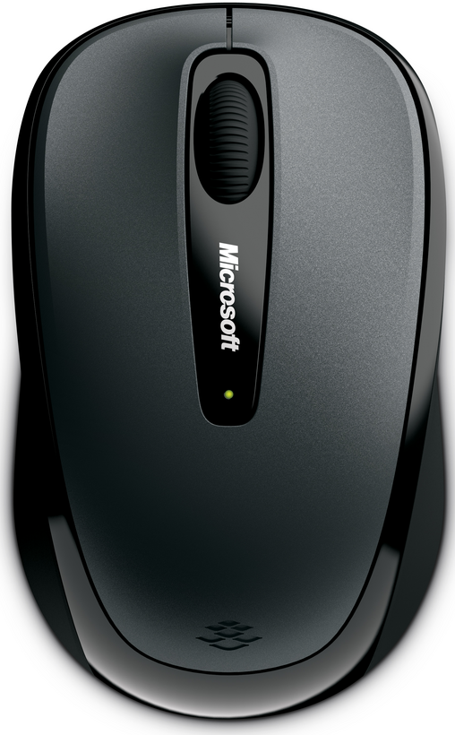 Microsoft Wireless Mobile Mouse 3500 - Rato - destros e canhotos - óptico - 3 botões - sem fios - 2.4 GHz - receptor sem fio USB - cinzento lochness