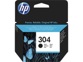 HP 304 - Black - Original - Blister - Ink Cartridge - for AMP 130, Deskjet 26XX, 37XX, ENVY 50XX