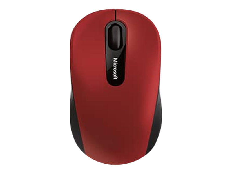 Microsoft Bluetooth Mobile Mouse 3600 - Rato - destros e canhotos - óptico - 3 botões - sem fios - Bluetooth 4.0 - vermelho escuro (PN7-00014)