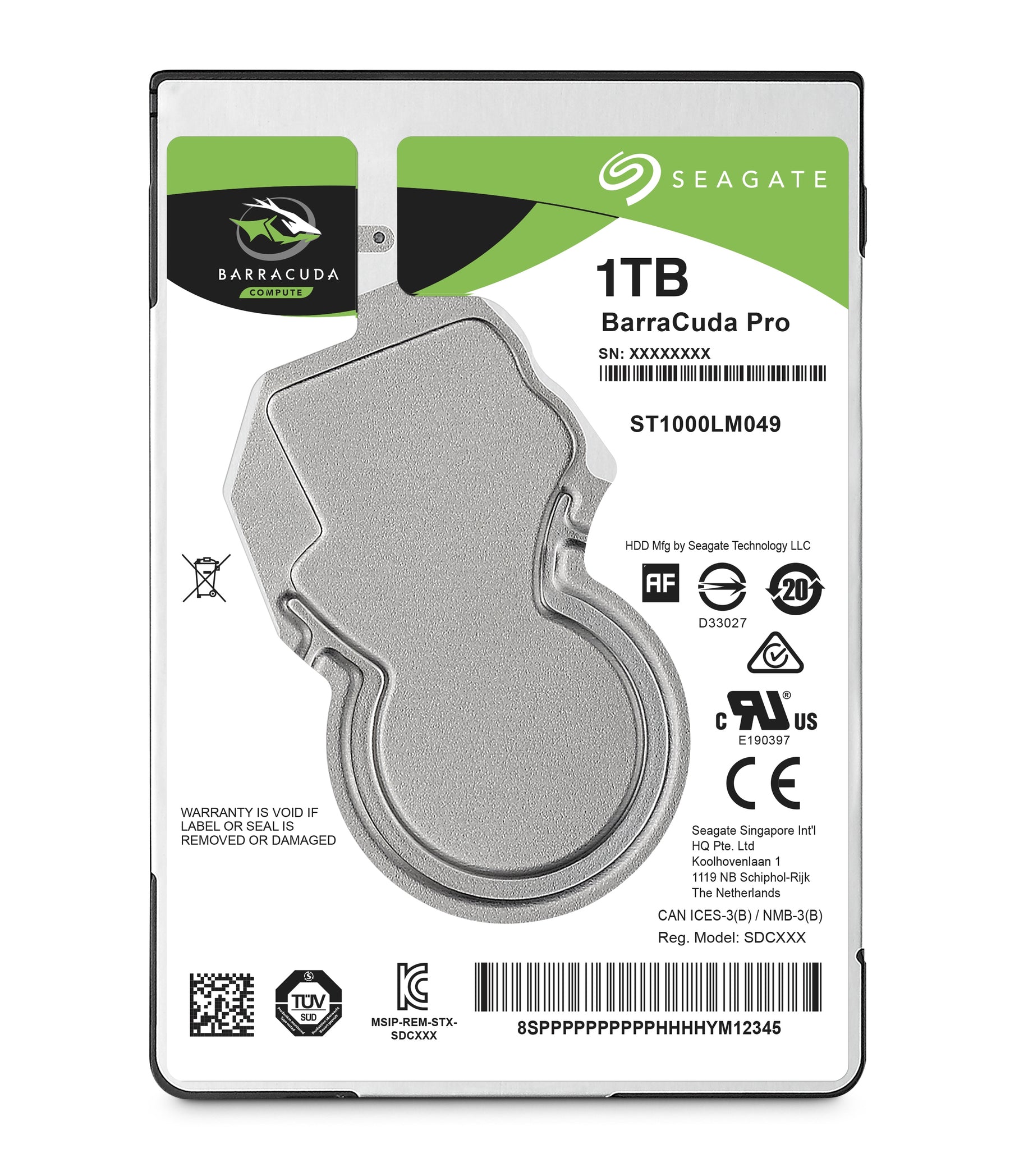 Seagate Barracuda Pro ST1000LM049 - Hard disk - 1 TB - internal - SATA 6Gb/s - 7200 rpm - buffer: 128 MB