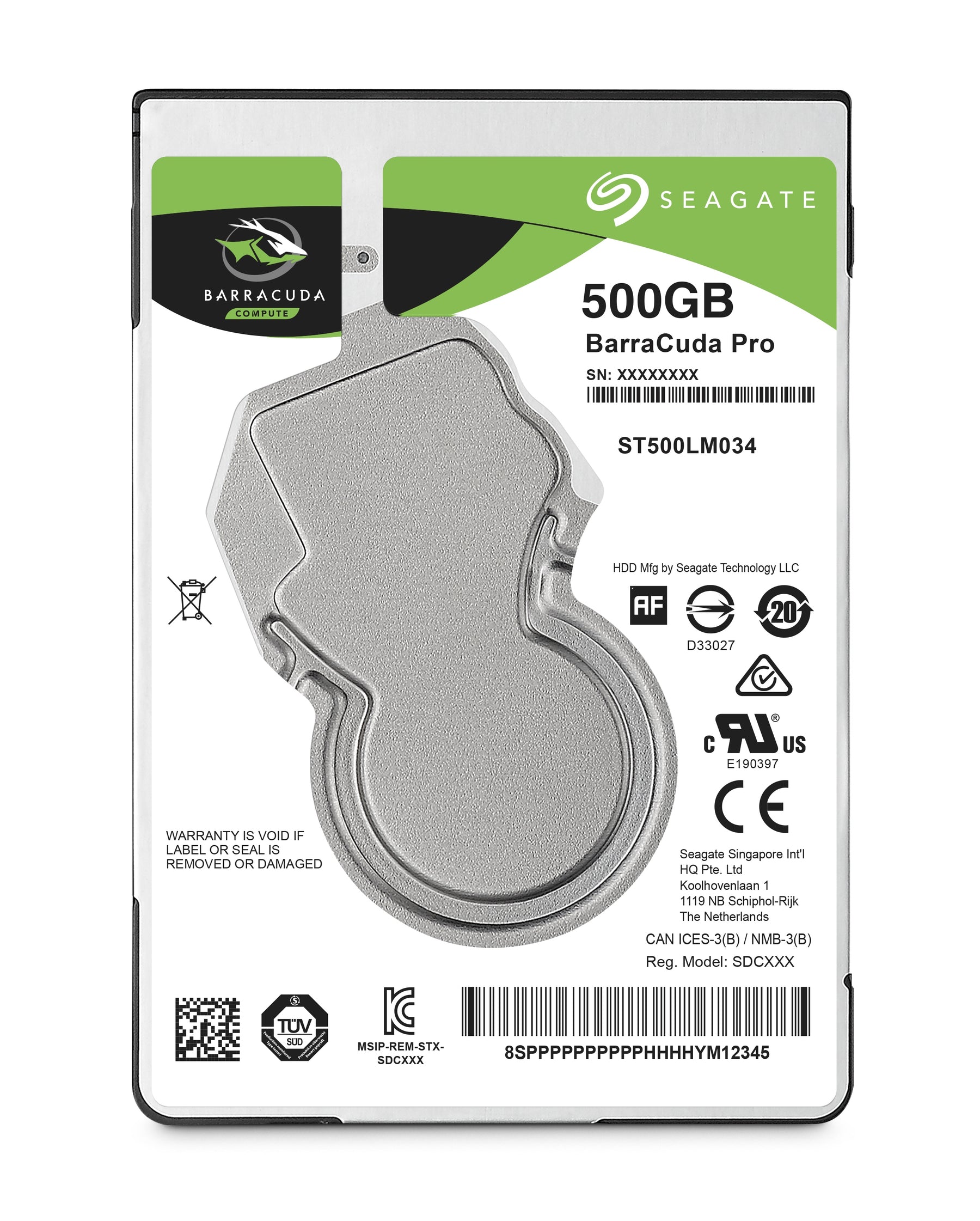 Seagate Barracuda Pro ST500LM034 - Hard disk - 500 GB - internal - SATA 6Gb/s - 7200 rpm - buffer: 128 MB