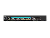 Cisco Small Business SG350X-8PMD - Conmutador - Administrado - 8 x 10/100/1000/2.5G (PoE+) + 2 x 10 Gigabit Ethernet / 10 Gigabit Ethernet SFP+ - Montaje en riel - PoE+ (240W)