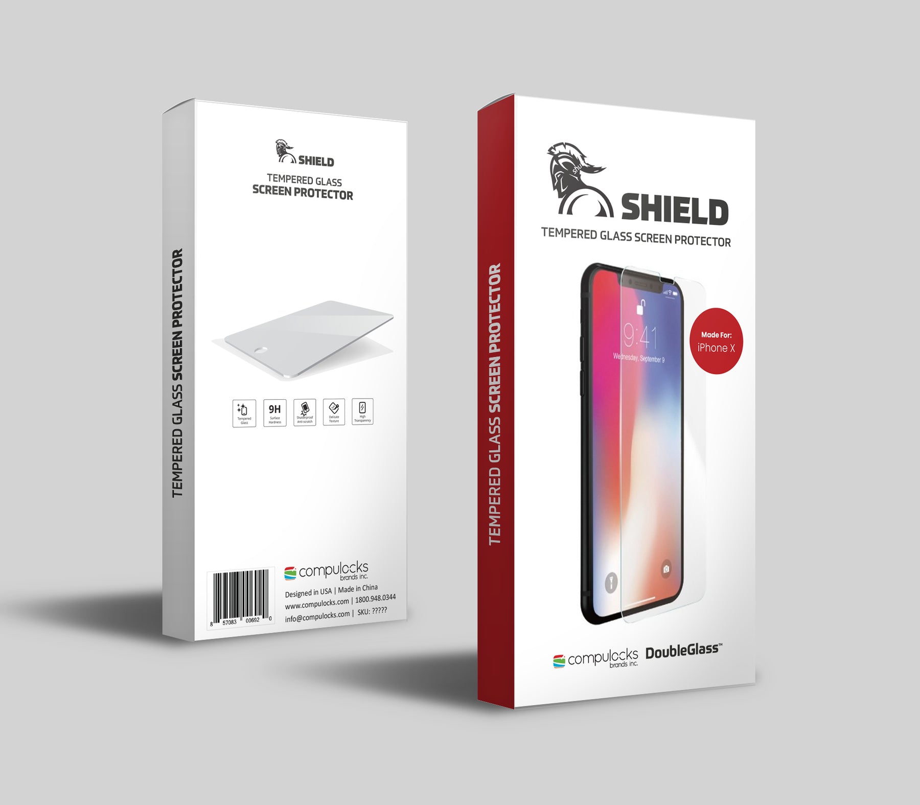 Compulocks Shield Screen Protector For iPhone 11 Pro / X / XS - Mobile Phone Screen Protector - Glass - Clear Crystal - for Apple iPhone 11 Pro, X, XS