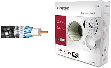 CABLE COAXIAL METRONIC 100m BLANCO (414220)