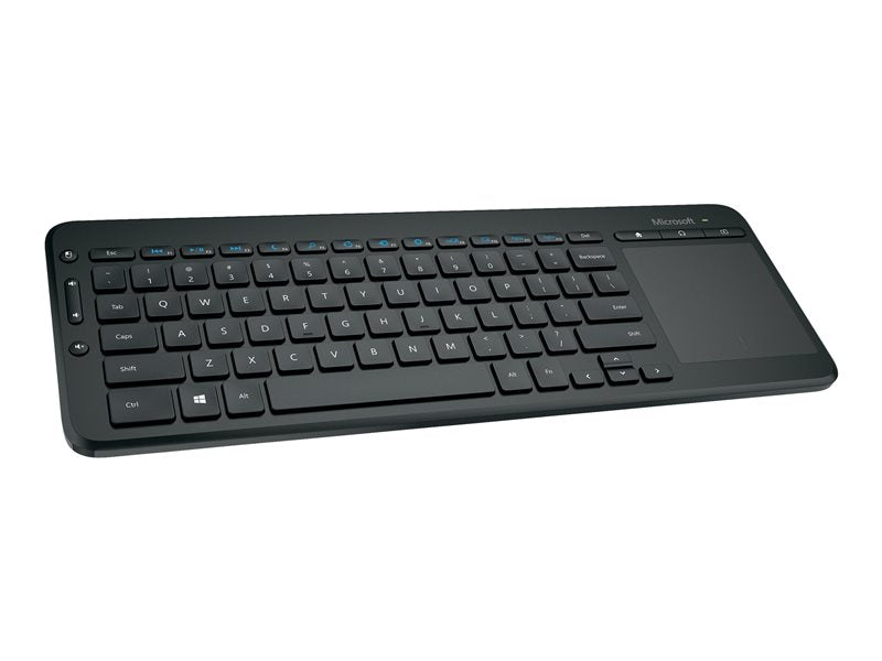 Microsoft All-in-One Media - Teclado - sem fios - 2.4 GHz - Reino Unido