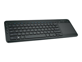 Microsoft All-in-One Media - Teclado - sem fios - 2.4 GHz - Espanhol