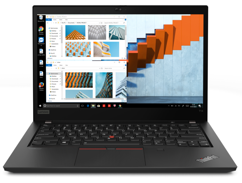 Lenovo ThinkPad T14 Gen 2 20W0 - 180 degree hinge design - Intel Core i5 1135G7 / 2.4 GHz - Win 10 Pro 64-bit (includes Windows 11 Pro License) - Iris Xe Graphics - 16 GB RAM - 512 GB SSD TCG Opal Encryption 2, NVMe - 14" IPS 1920 x 1080 (Full