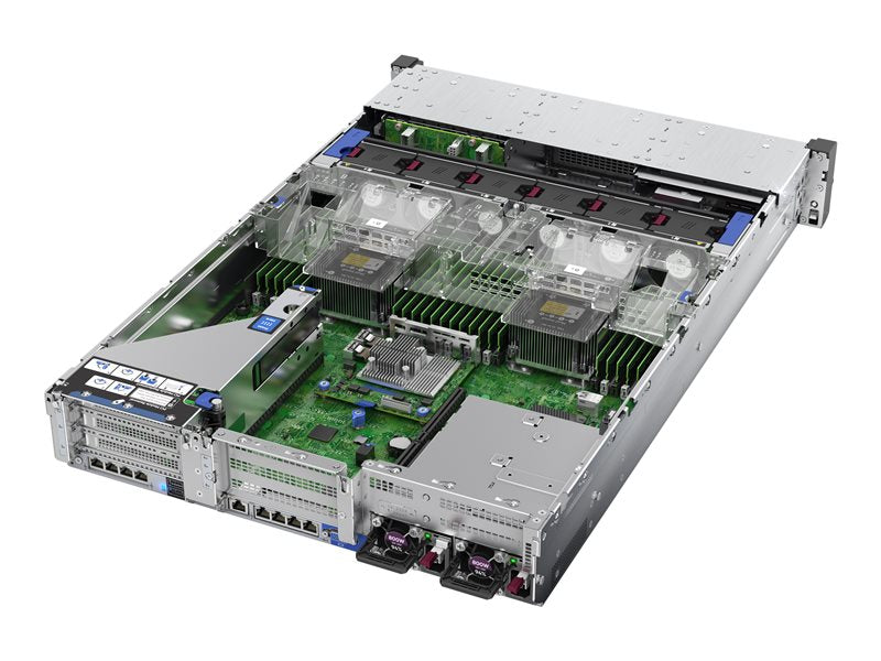 HPE ProLiant DL380 Gen10 SMB - Servidor - montable en bastidor - 2U - 2 vías - 1 x Xeon Silver 4208 / 2,1 GHz - RAM 16 GB - SATA/SAS - bahía de intercambio en caliente de 2,5" - sin HDD - GigE - sin monitor (P02462 -B21)