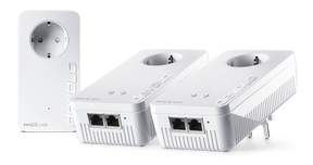 devolo Magic 1 WiFi,Multiroom Kit,Velocidade PLC até 1200Mbps,Wi-Fi mesh c/ 2 Portas LAN- PT8374