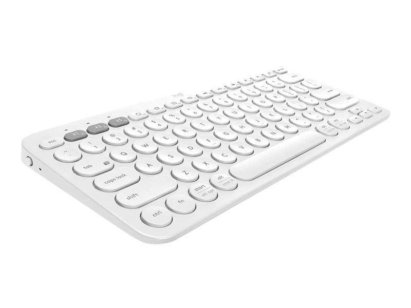 Logitech K380 Multi-Device Bluetooth Keyboard - Keyboard - Wireless - Bluetooth 3.0 - QWERTY - American International Standard - Off-White (920-009868)