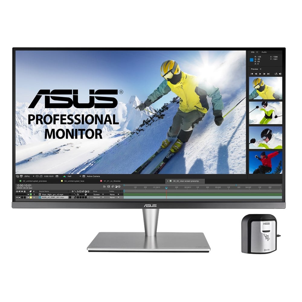 ASUS ProArt PA32UC-K - LED Monitor - 32" - 3840 x 2160 4K UHD (2160p) @ 65 Hz - IPS - 1000 cd/m² - 1000:1 - 5 ms - 4xHDMI, DisplayPort, Thunderbolt 3 - speakers - gray