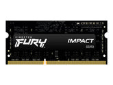 Kingston FURY Impact - DDR3L - módulo - 4 GB - SO DIMM de 204 pines - 1866 MHz / PC3L-14900 - CL11 - 1,35 / 1,5 V - sin búfer - sin ECC - negro