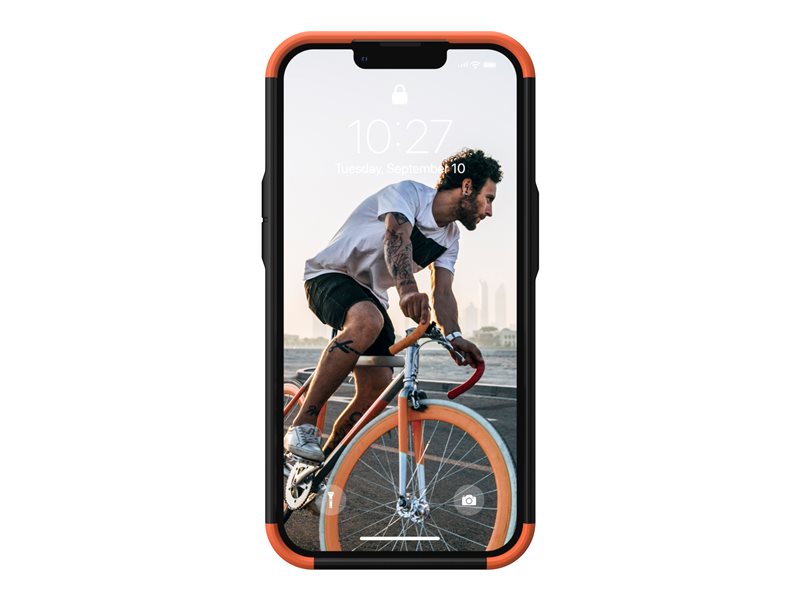 UAG Rugged Case for iPhone 13 5G [6.1-inch] - Civilian Black - Tampa posterior para telemóvel - resistente - preto - 6.1" - para Apple iPhone 13