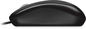 Microsoft Basic Optical Mouse - Ratón - para diestros y zurdos - óptico - 3 botones - con cable - USB - negro