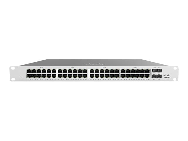 Cisco Meraki Cloud Managed MS120-48 - Interruptor - Administrado - 48 x 10/100/1000 + 4 x Gigabit SFP - desktop, montável em trilho (MS120-48-HW?NON_EDI)