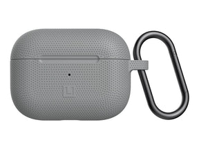 [U] DOT para Apple AirPods Pro - Estuche Rígido para Auriculares Inalámbricos - Silicona - Gris - para Apple AirPods Pro