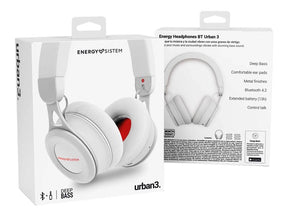 Energy BT Urban 3 - Auscultadores supra-aurais com microfonoe - no ouvido - bluetooth - sem fios - branco