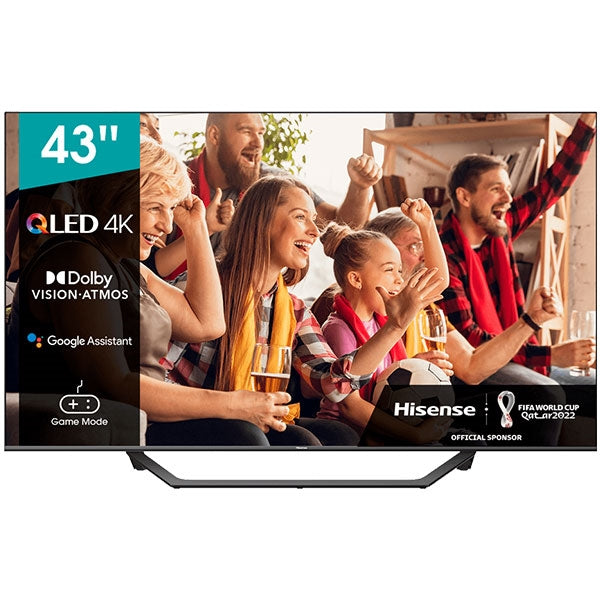 HISENSE LED TV 43 4K QLED HDR10+ SMART TV VIDAA U 5.0 43A7GQ