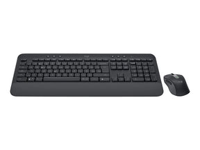 Logitech Signature MK650 for Business - Combinación de teclado y ratón - Inalámbrico - 2,4 GHz, Bluetooth LE - AZERTY - Francés - blanquecino