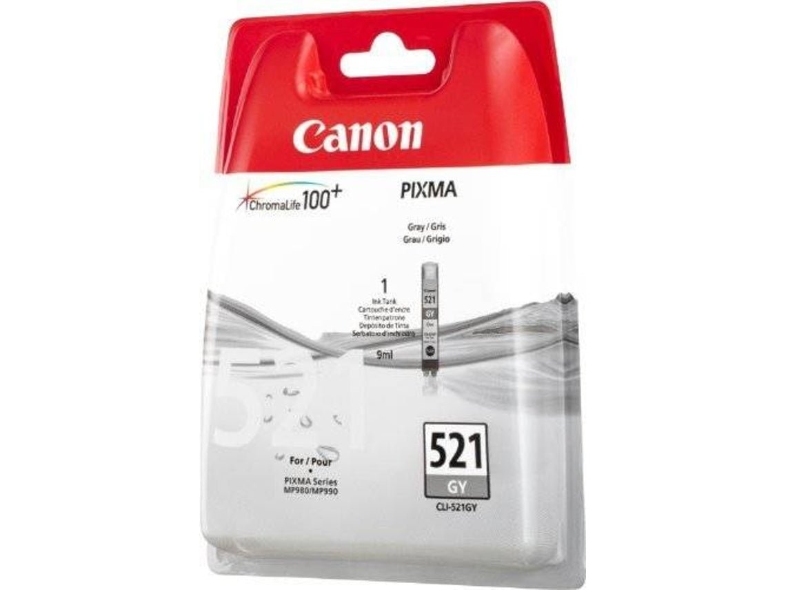 Canon CLI-521GY - 9 ml - gray - original - blister with security - ink tank - for PIXMA MP980, MP990