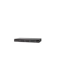 Cisco 250 Series SG250-50HP - Switch - L3 - Smart - 48 x 10/100/1000 (PoE+) + 2 x Gigabit Ethernet/Gigabit SFP Assembly - Rail mountable - PoE+ (192W)