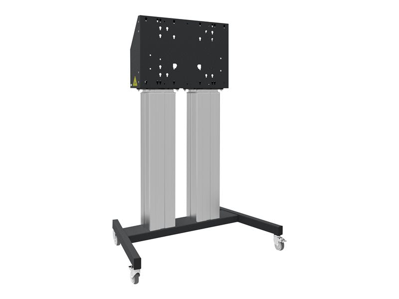 SmartMetals Floor lift 2x XL - Trolley - motorized - for flat panel - black, aluminum - screen size: up to 98" - mounting interface: up to 800 x 600 mm