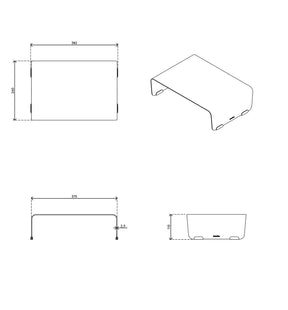 Addit Bento® monitor riser