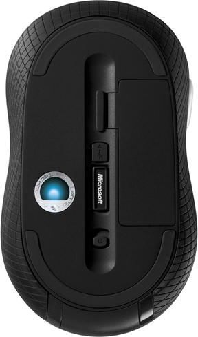 Microsoft Wireless Mobile Mouse 4000 - Mouse - left and right handed - optical - 4 buttons - wireless - 2.4 GHz - USB wireless receiver - graphite