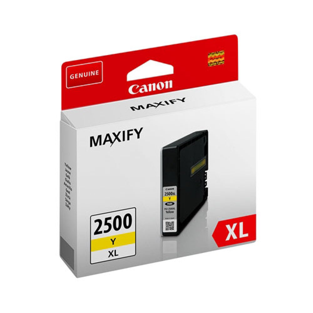 Canon PGI-2500XL Y - 19.3 ml - High Yield - yellow - original - ink tank - for MAXIFY iB4050, iB4150, MB5050, MB5150, MB5155, MB5350, MB5450, MB5455 (9267B001)