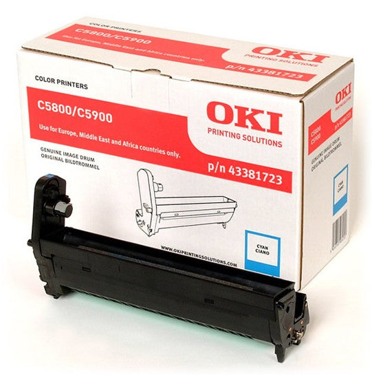 OKI - Blue cyan - original - batería - for C5550 MFP, 5800dn, 5800Ldn, 5800n, 5900cdtn, 5900dn, 5900dtn, 5900n