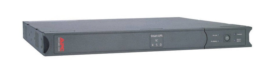 APC Smart-UPS SC 450VA - UPS (rack mountable) - AC 120 V - 280 Watt - 450 VA - RS-232 - output connectors: 4 - 1U - gray - not sold in CO, VT and WA - for P/ N: AR3106SP, AR4018SPX432, AR4024SP, AR4024SPX429, AR4024SPX431, AR4024SPX432, NBW