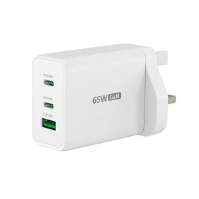 65W GAN USB-C 3-PORT CHARGER UKCHAR