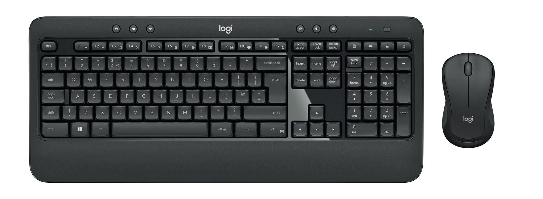 Logitech MK540 Advanced - Keyboard and Mouse Combo - Wireless - 2.4GHz - QWERTY - Italiano