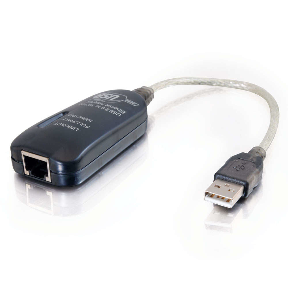 C2G USB 2.0 To Fast Ethernet Adapter - Network Adapter - USB 2.0 - 10/100 Ethernet