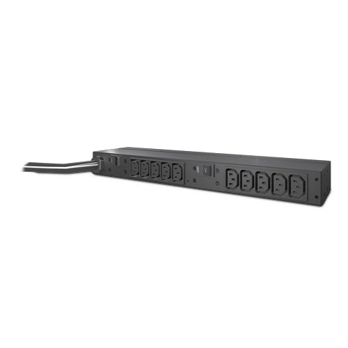 APC Basic Rack PDU - Power distribution strip (rack mountable) - AC 200/208/230 V - input: NEMA L6-30 - output connectors: 12 (IEC 60320 C13) - 1U - 3.7 m cable - black - for P/N: SMTL1000RMI2UC, SMX1000C, SMX1500RM2UC, SMX1500RM2UC