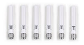 Cisco Meraki - Antenna - Bipolar - Wi-Fi - 3 dBi (for 2.4 GHz), 5.7 dBi (for 5 GHz) - omni-directional - indoor (pack of 6) - for Cisco Meraki MR53E