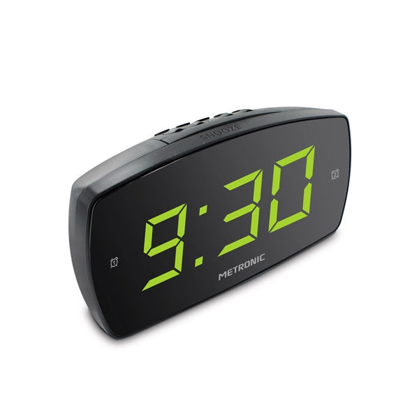 METRONIC ALARM CLOCK XL2 LARGE DISPLAY DOUBLE ALARM