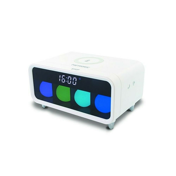 METRONIC ALARM CLOCK WITH WIRELESS CHARGER