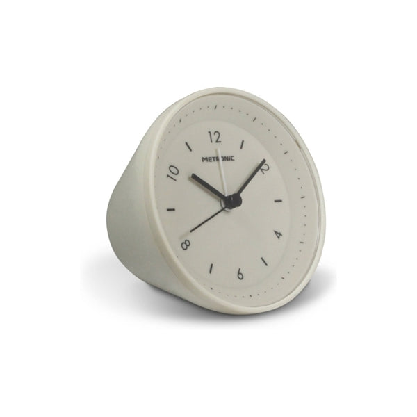 METRONIC ALARM CLOCK ANALOG GRAVITY GRAY