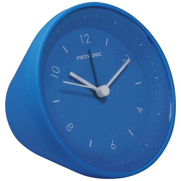 METRONIC ALARM CLOCK ANALOG GRAVITY BLUE